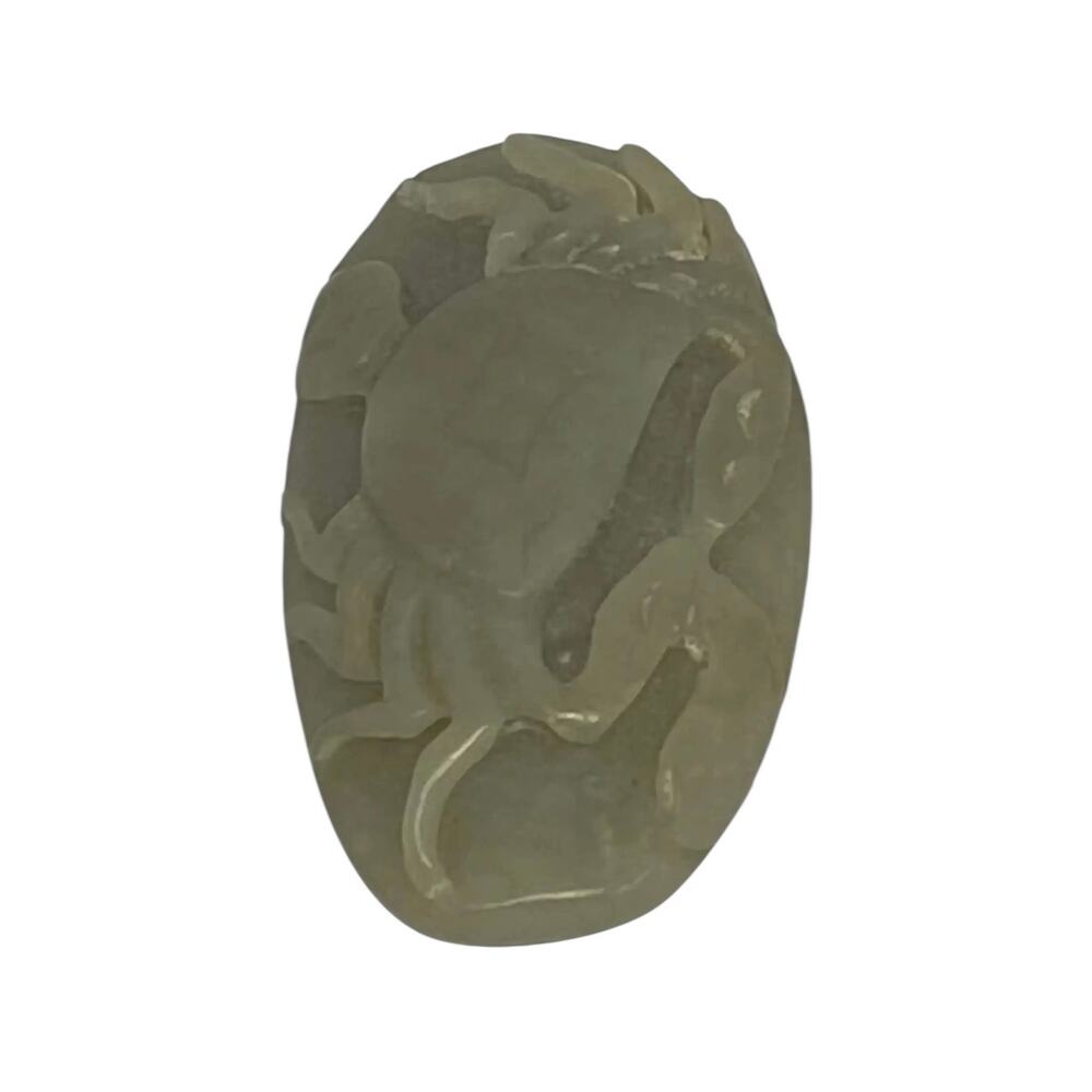 Estate Asian Carved Soapstone Crab Motif 1 5/8” Pendant - Picture 13 of 13